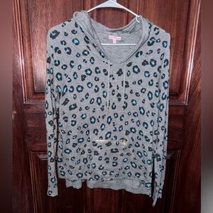 Vintage Juicy Couture Hooded Animal Print Sweater